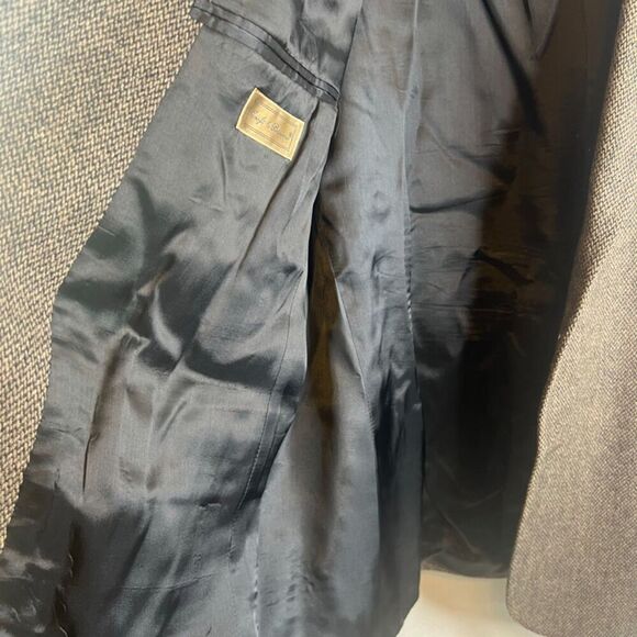 Croft & Barrow Tweed Wool Blend Single Breasted Blazer Jacket Size 44L - Picture 5 of 12